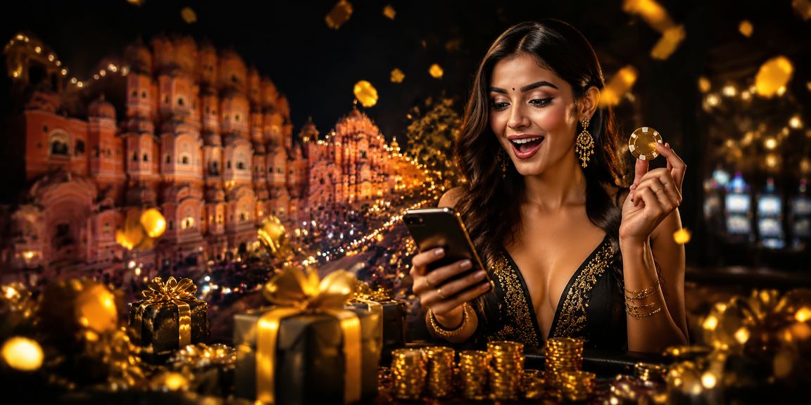 User using mobile device to make payments in Jaipur